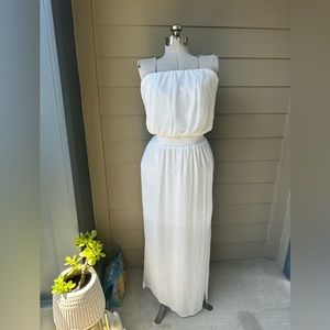 Mossimo strapless white long dress